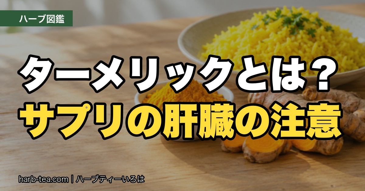 ターメリックとは？サプリの肝臓の注意